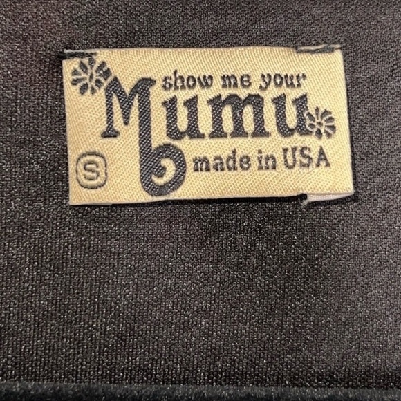 Show Me Your MuMu Tunic Top S Jamie Bull Floral Print Black Button - Picture 4 of 11